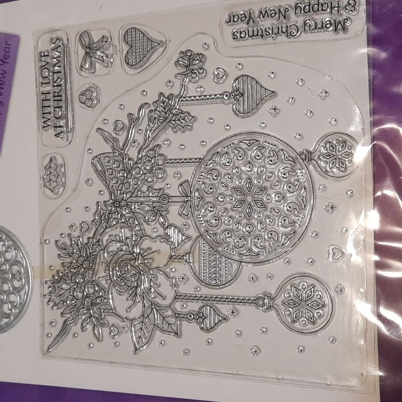 Christmas clear stamp & die set - Picture 2 of 3